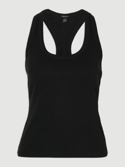 KAREN MILLEN Compact Jersey Ribbed Racer Back Vest
