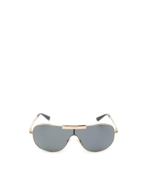 VERSACE Greca Flow Mask pilot-frame sunglasses