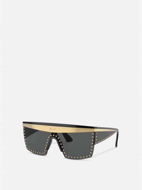 VERSACE Studded Aviator Sunglasses