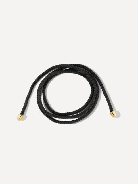 MARLA AARON Knot the String Project Necklace in Black