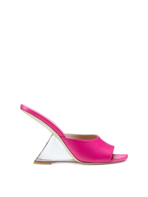 Stuart Weitzman REBEL LUCITE SLIDE SANDAL