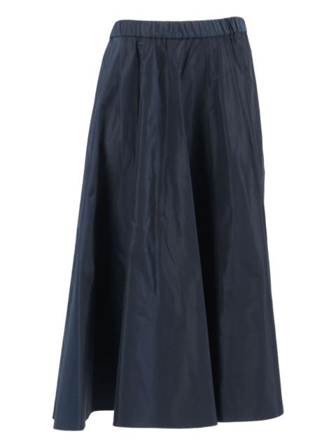 Aspesi elastic-waist flared midi skirt