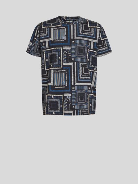 Etro T-SHIRT WITH BANDANA DESIGN BLOTCH PRINT