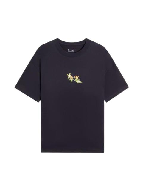 Li-Ning Floral Graphic T-shirt 'Black' AHSS755-3
