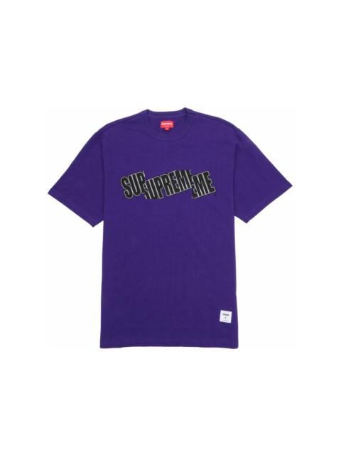 Supreme Supreme Cut Logo S/S Top Purple