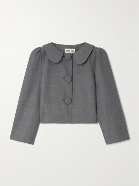 SHUSHU/TONG Cropped Grain De Poudre Jacket