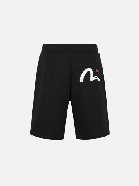 EVISU Seagull and EVISU Flag Print Regular Fit Sweatshorts