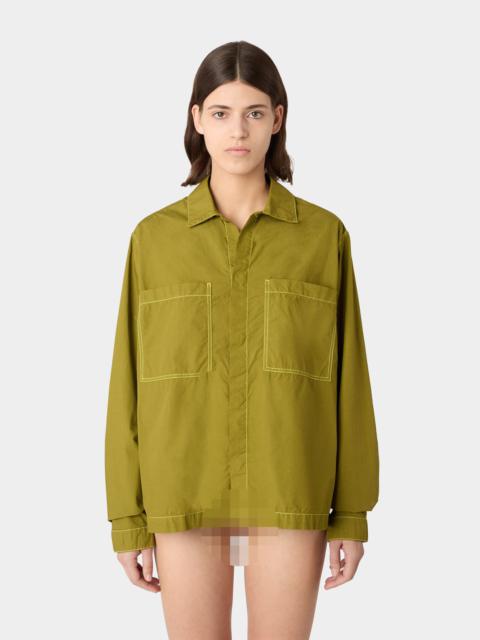 POCKET REGULAR SHIRT / olive green