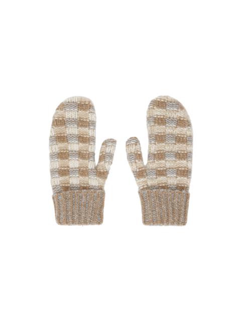 GABRIELA HEARST Taupe & Beige Maxine Mittens