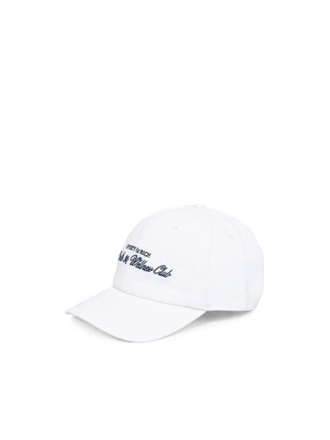 Sporty & Rich H&W Club Hat embroidered-logo baseball cap