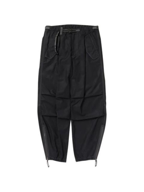 and Wander contrast-stitch belted trousers