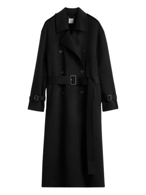 Totême belted double-breasted wool coat