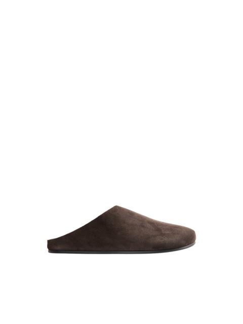 The Row Hudson Suede Slide