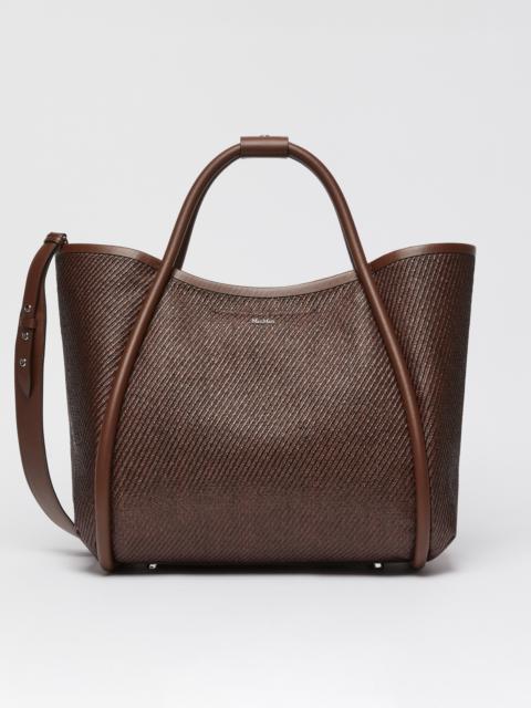 Max Mara SUMMERMARINEM Medium raffia-look fabric Marine bag