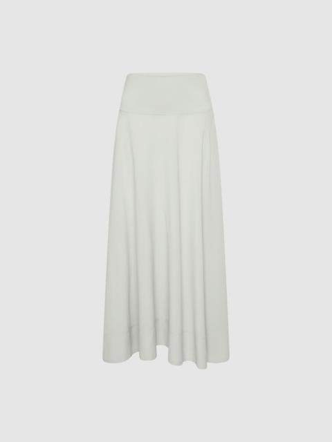 ST. AGNI Fluid Circle Hem Skirt - Silver