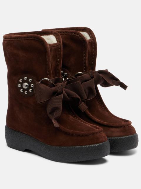 Valentino Snowish suede ankle boots