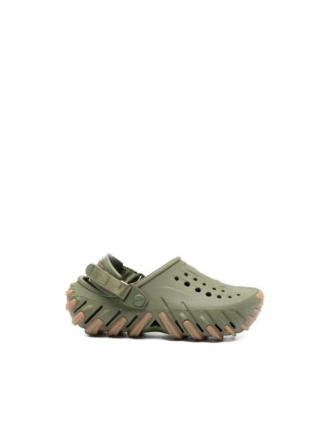 crocs perforated strap slippers