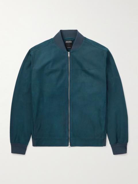 ZEGNA Nubuck Bomber Jacket