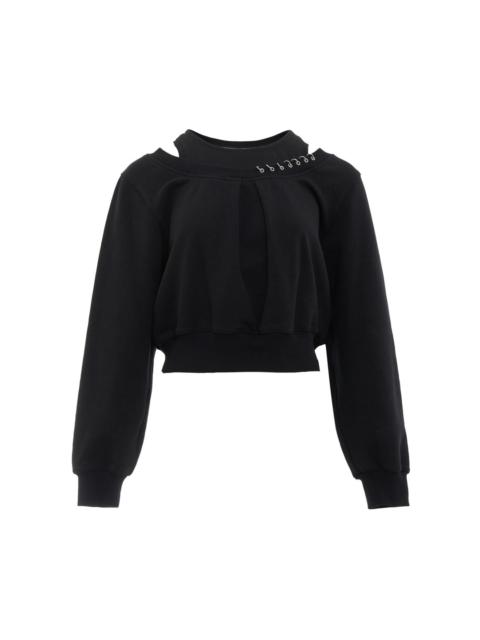3.1 Phillip Lim Long Sleeve Embellished Double Layer Sweater