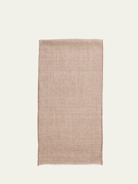 Loro Piana Men's Alisei Linen Scarf