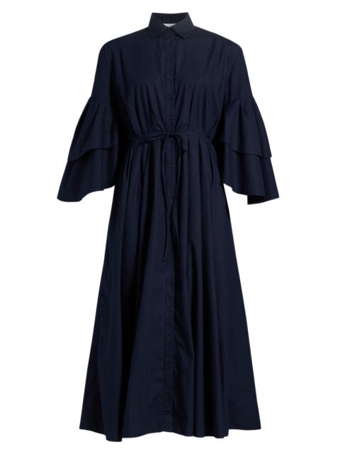 ROSIE ASSOULIN Women's Fiesta Cotton Midi-Shirtdress - Navy