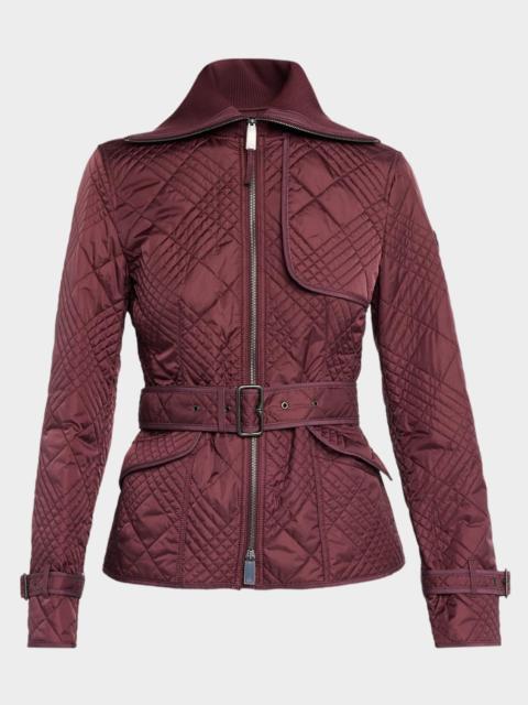Burberry Abbeydale Micro Check Quilted Nylon Jacket