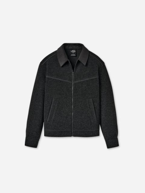 UGG ® Men's Baylin Full-Zip Jacket in Black Heather