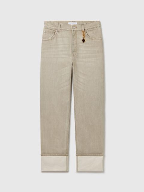 Stella McCartney Straight Turn-Up Jeans