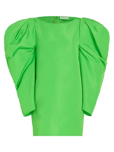 NINA RICCI Women's Mutton-Sleeve Taffeta Minidress - Green