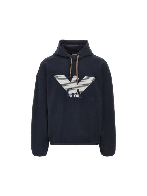 EMPORIO ARMANI COTTON AND SILK HOODIE
