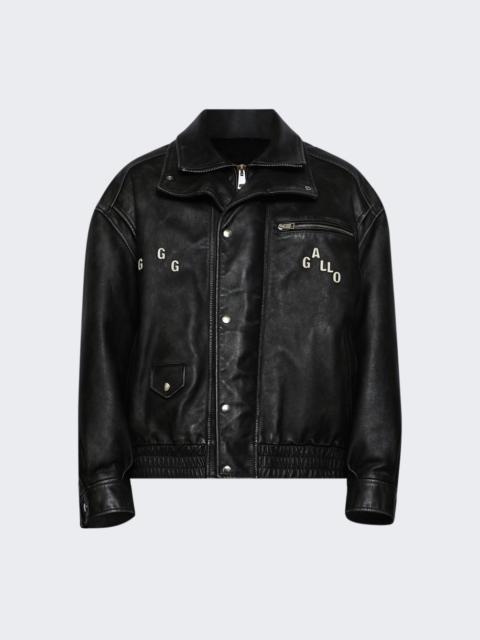 Paly THE COMMISSION LEATHER BOMBER JACKET