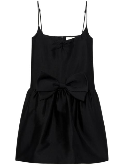 bow-detail flared minidress