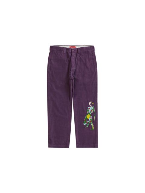 Supreme Supreme Gonz Corduroy Chino Pant Purple