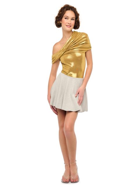 NORMA KAMALI SLEEVELESS COWL NECK BODYSUIT