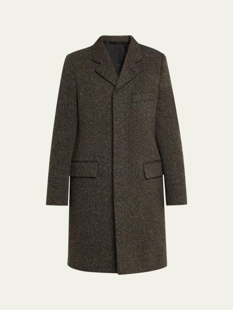 Maison Margiela Ribbed Mock-Neck Cardigan