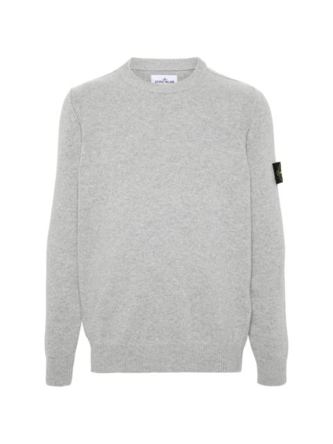 Stone Island Compass-badge knitted jumper