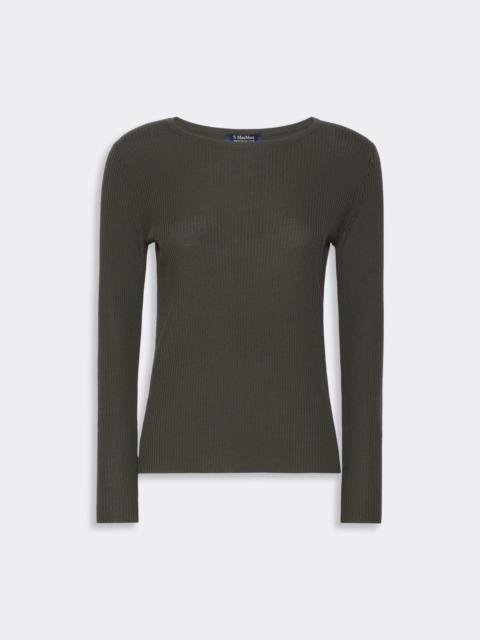 'S Max Mara DISEGNO Ribbed woollen yarn jumper - KAKI