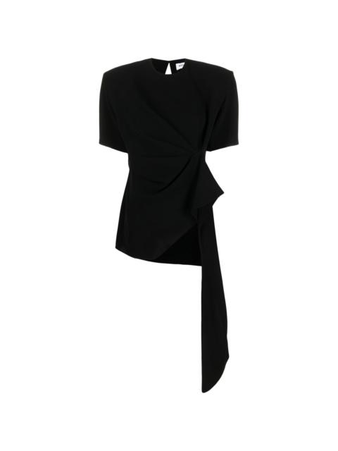 MÔNOT draped flared-hem T-shirt