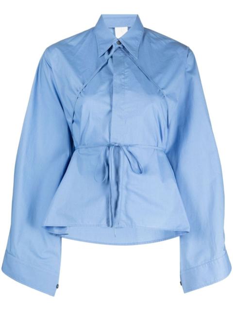 MM6 Maison Margiela tie-strap cotton shirt