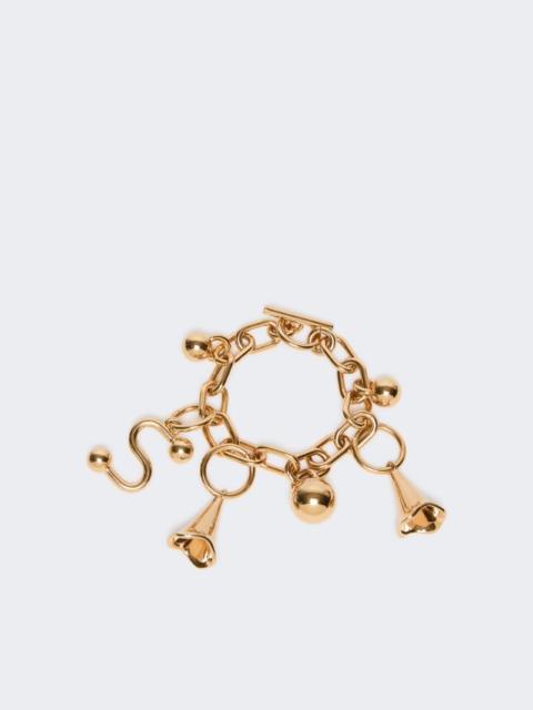 Sportmax Chain bracelet with charm - gold