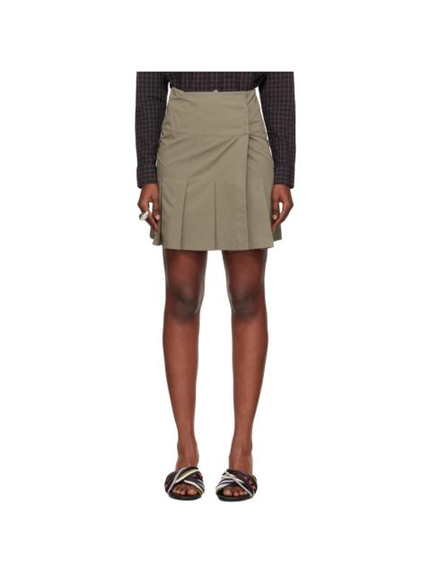 Our Legacy Khaki Girdle Miniskirt