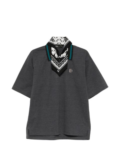 Kolor logo-embroidered polo shirt