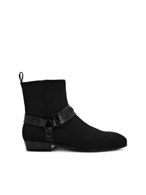 PHILIPP PLEIN Nubuck suede ankle boots