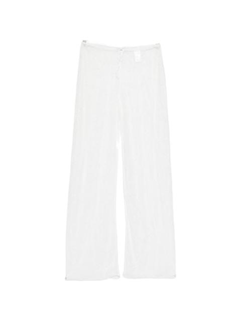 Oséree lace drawstring palazzo pants