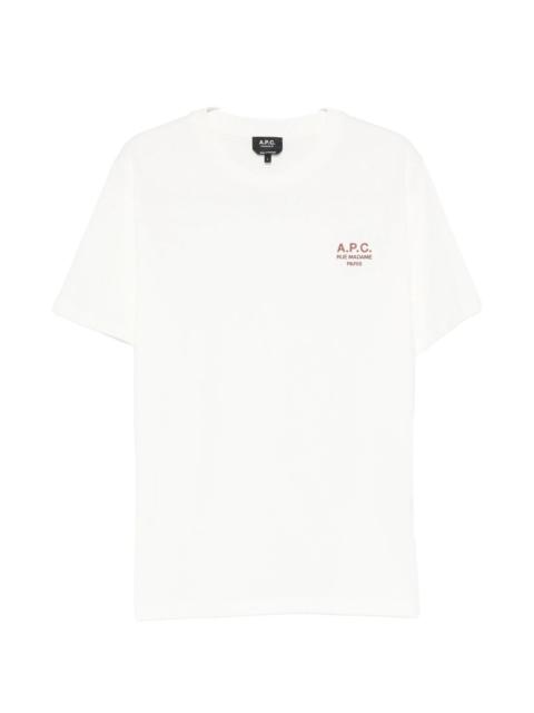 A.P.C. A.p.c. Rue Madame Logo-embroidered T-shirt