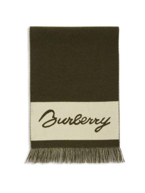 Burberry EKD logo wool scarf