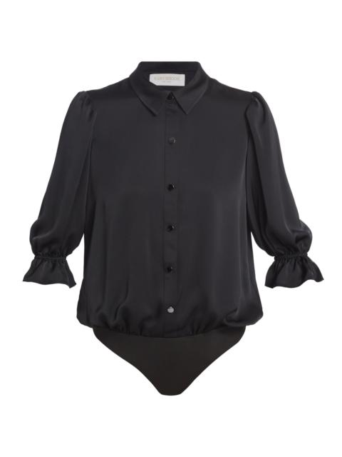 RAMY BROOK Women's Dina Button-Front Bodysuit - Black