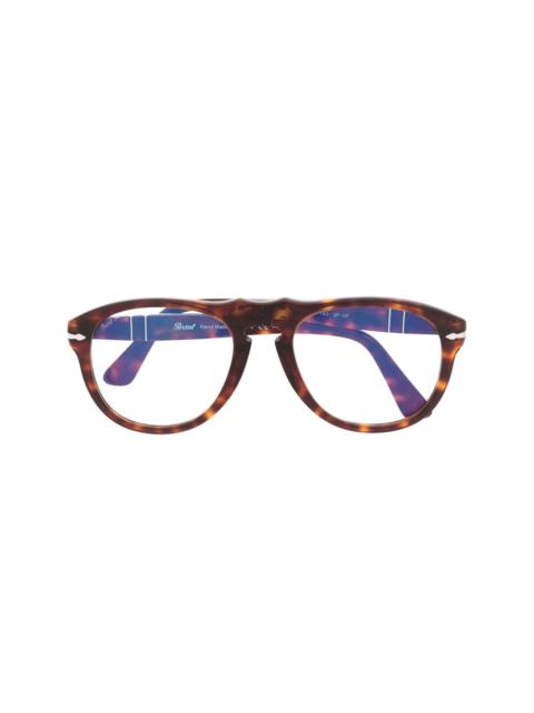 tortoiseshell aviator-frame glasses