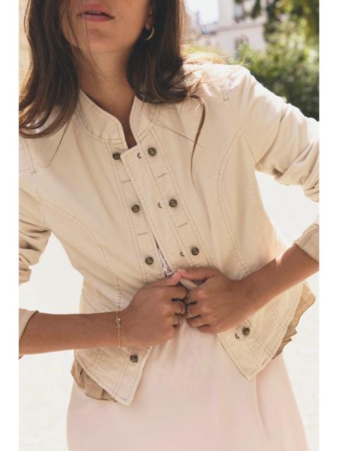 FREE PEOPLE Cloud Nine Ruffle Band Jacket