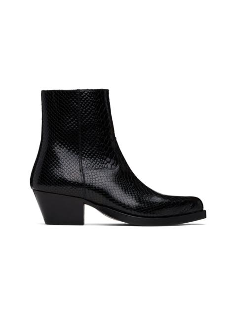 ERNEST W. BAKER Black Western Boots